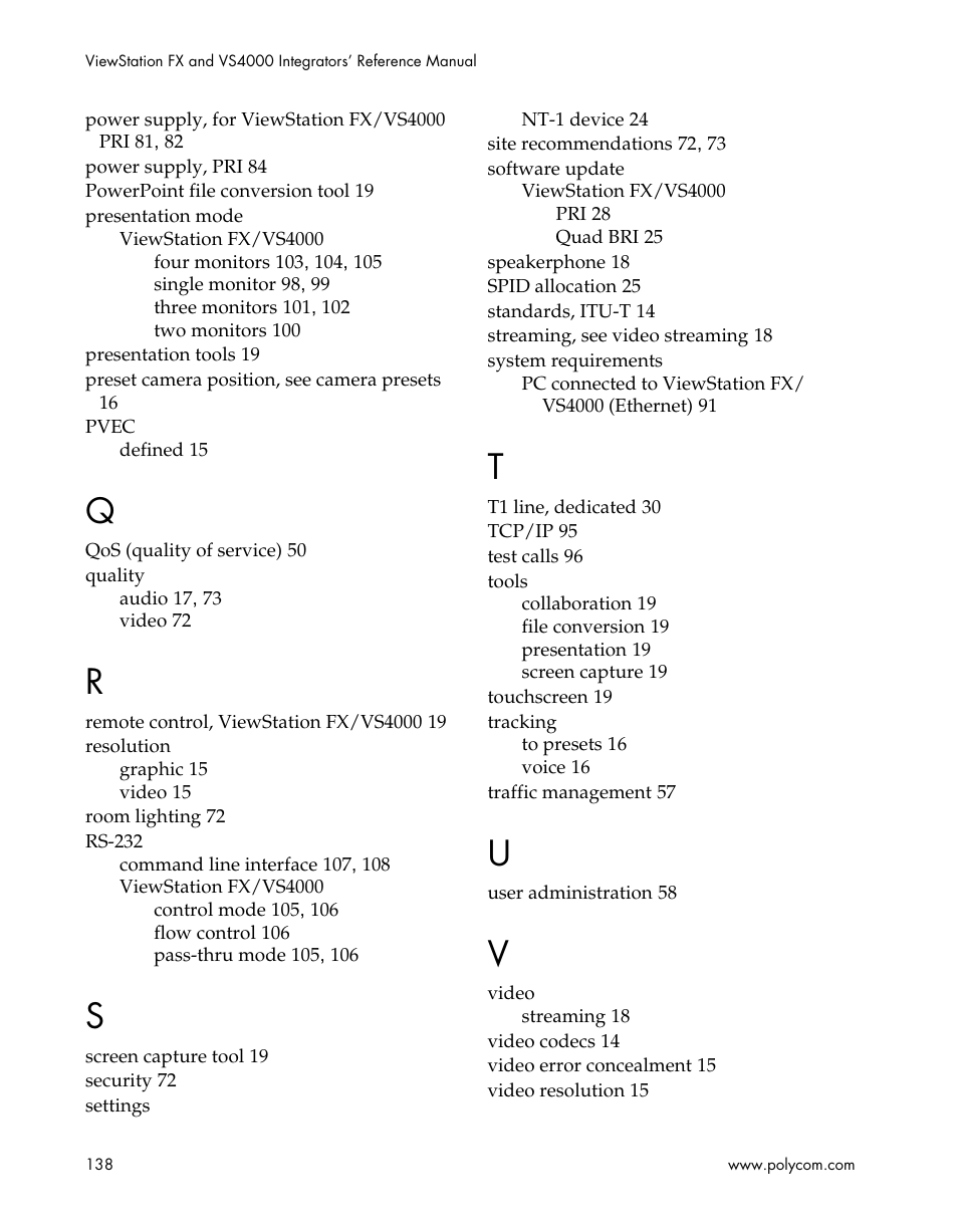 Polycom ViewStation EX4000 User Manual | Page 148 / 150