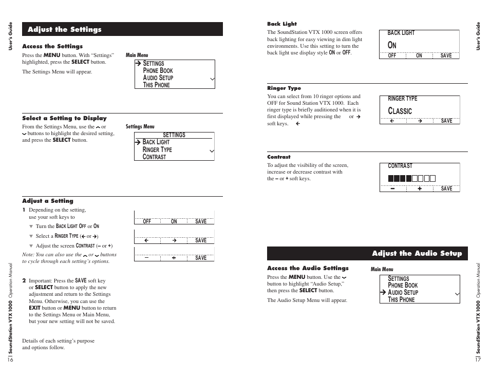 English, Default, Tone | Classic | Polycom VTX1000 User Manual | Page 12 / 32
