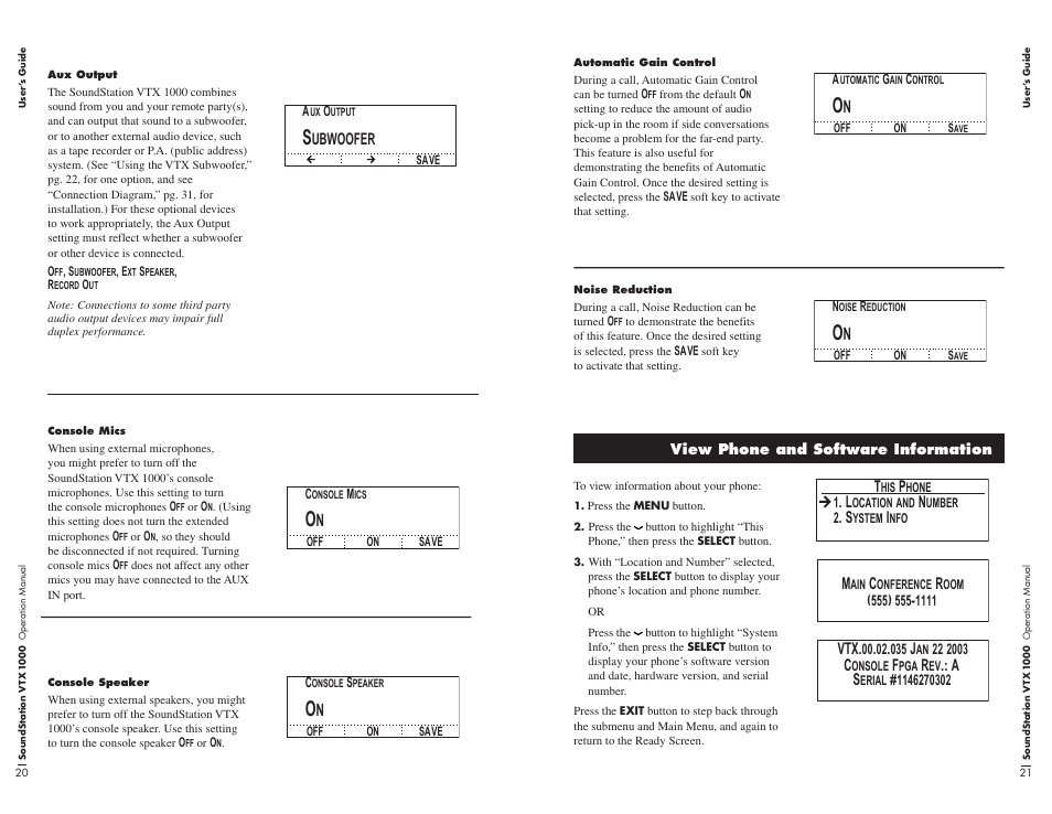 Ubwoofer | Polycom VTX1000 User Manual | Page 14 / 32