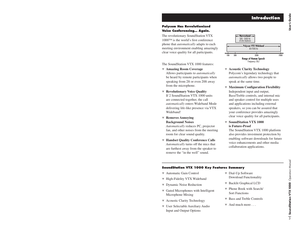 Introduction | Polycom VTX1000 User Manual | Page 5 / 32
