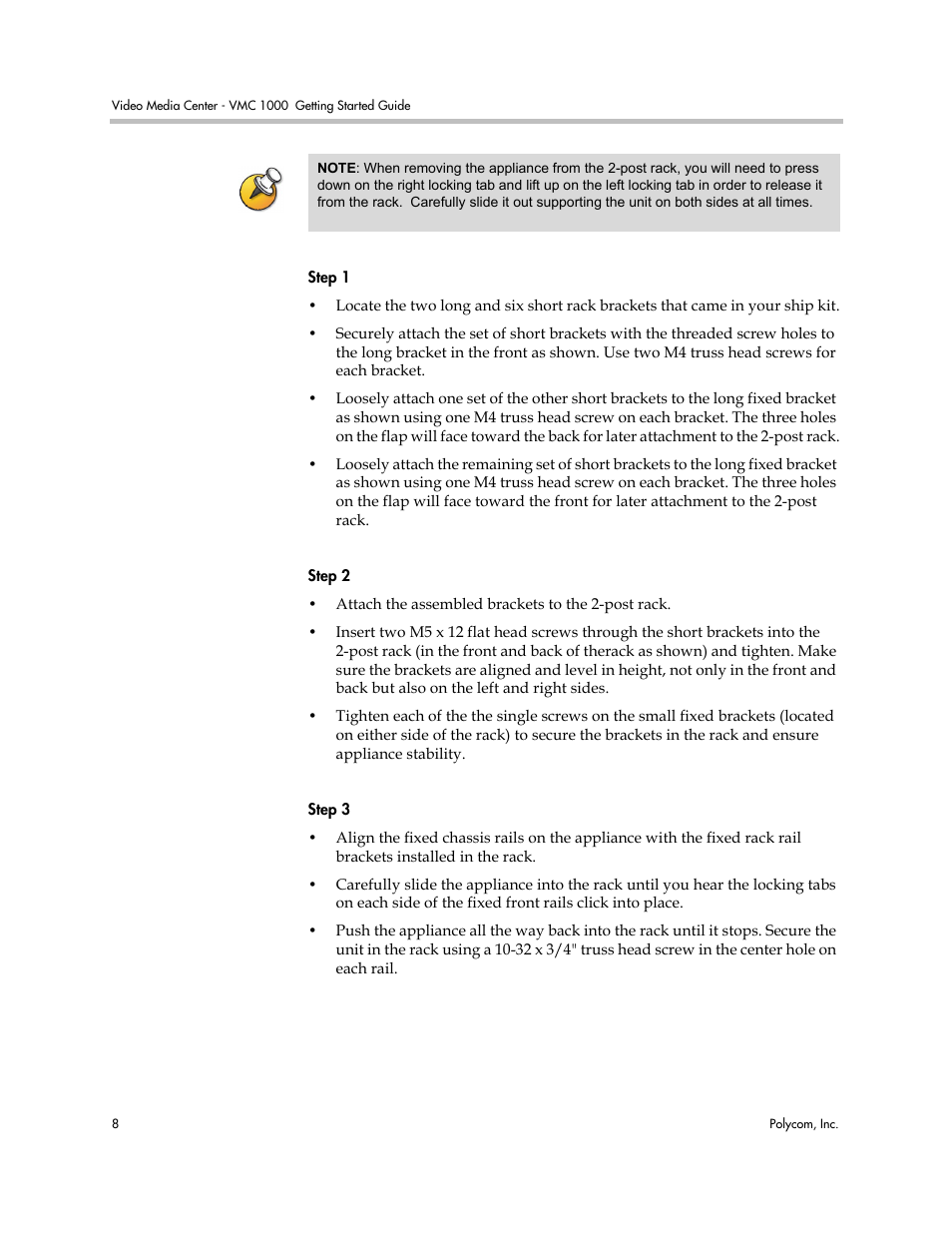 Polycom Video Media Center VMC 1000 User Manual | Page 12 / 38