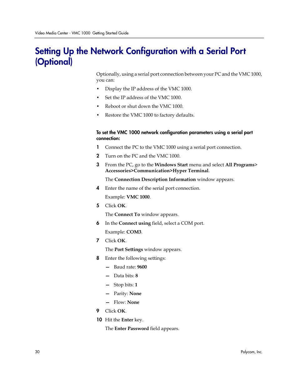 Polycom Video Media Center VMC 1000 User Manual | Page 34 / 38