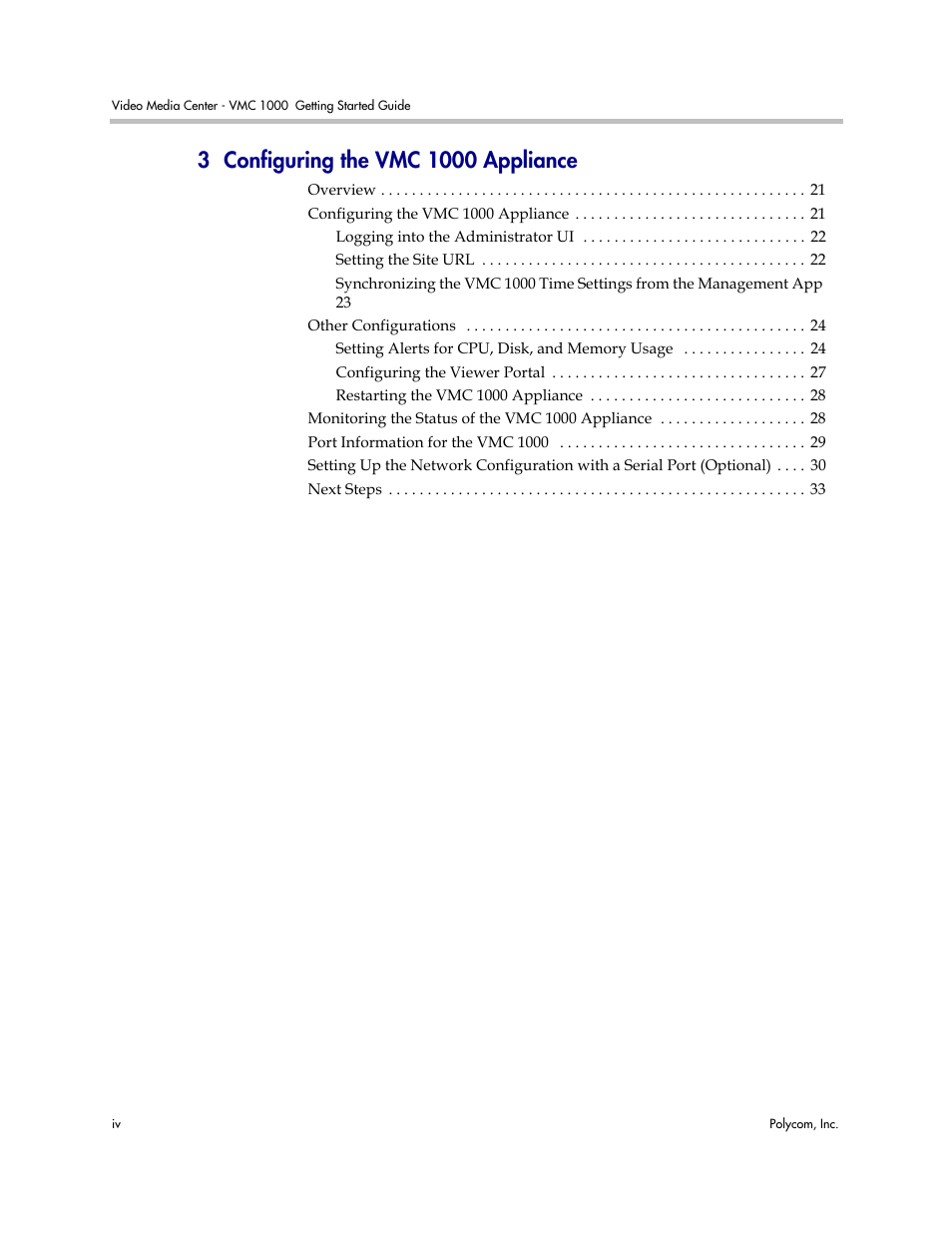 Polycom Video Media Center VMC 1000 User Manual | Page 4 / 38
