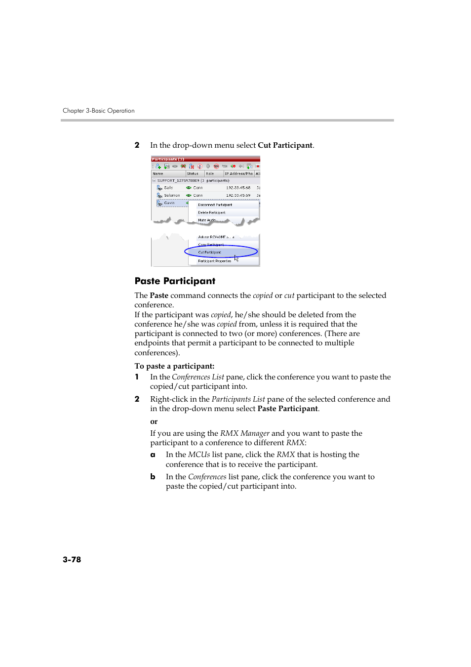 Paste participant | Polycom DOC2560A User Manual | Page 156 / 188