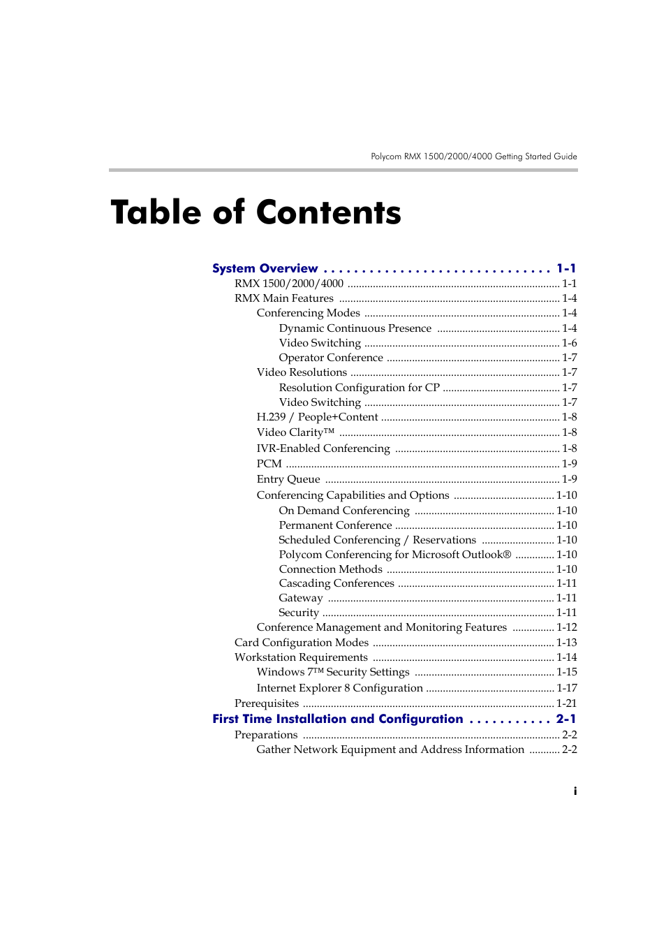 Polycom DOC2560A User Manual | Page 5 / 188