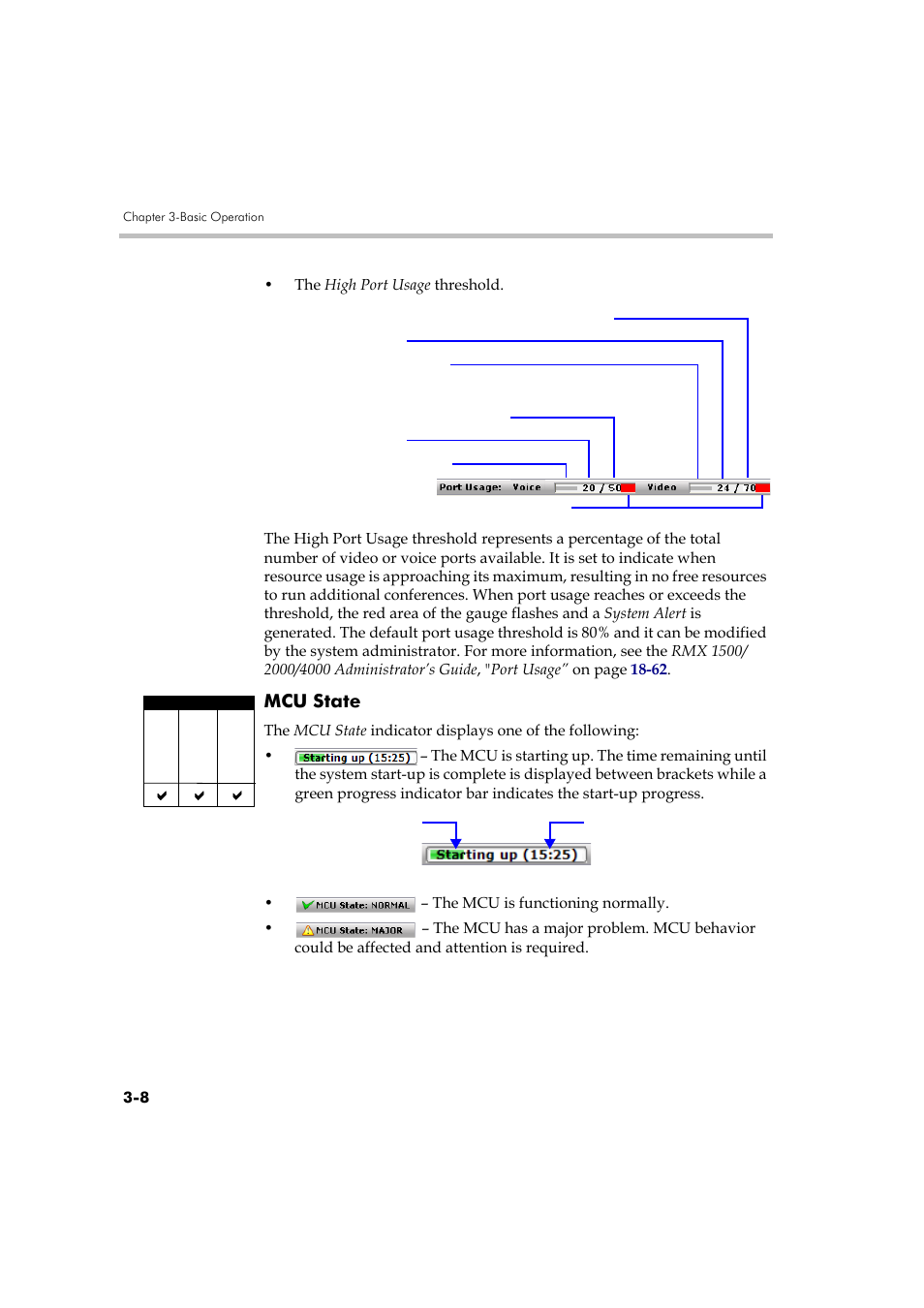 Mcu state, Mcu state -8 | Polycom DOC2560A User Manual | Page 86 / 188