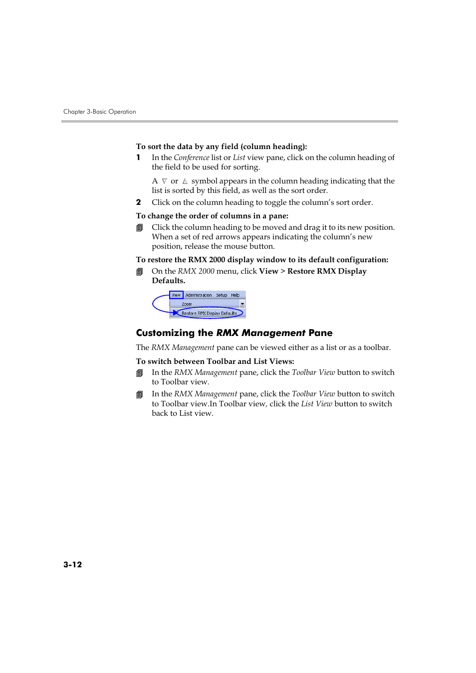 Customizing the rmx management pane, Customizing the rmx management pane -12 | Polycom DOC2560A User Manual | Page 90 / 188