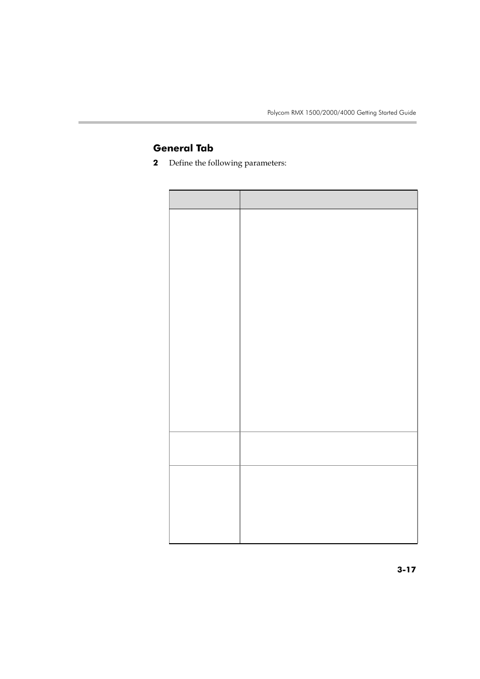 General tab, General tab -17 | Polycom DOC2560A User Manual | Page 95 / 188