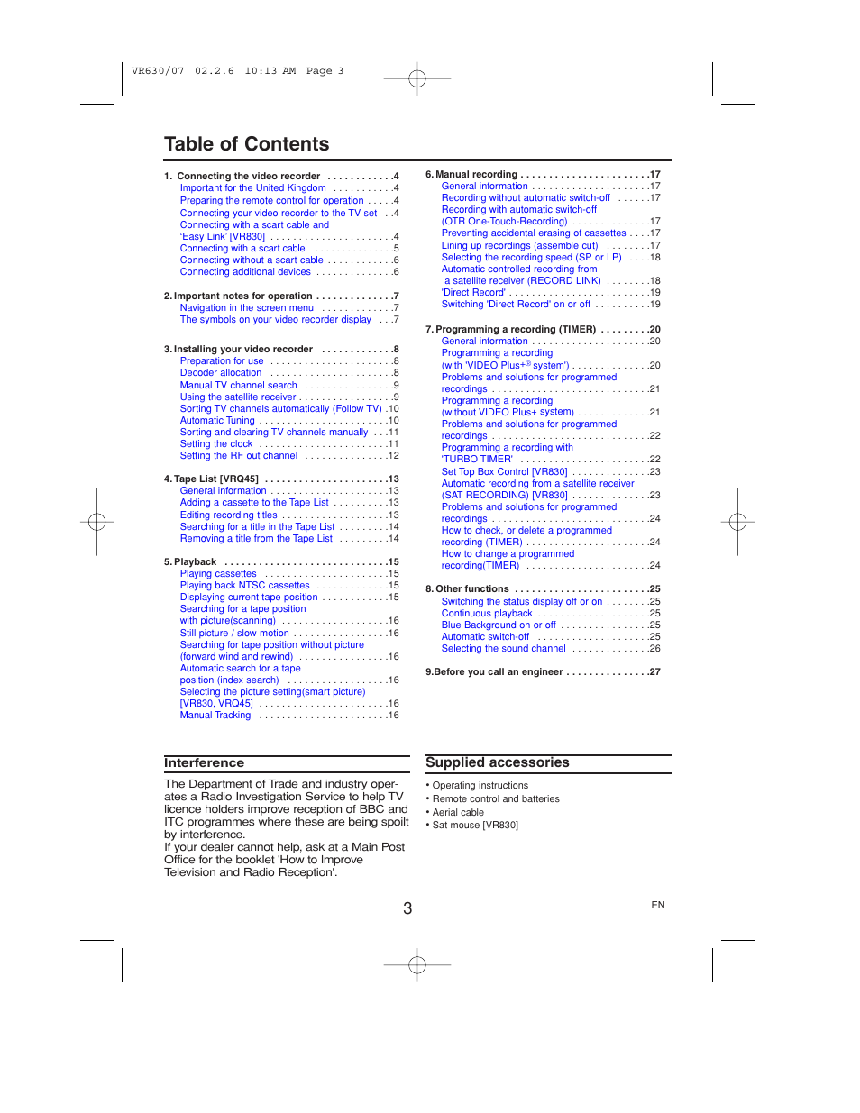 Polycom VIDEOPLUS VR630/07 User Manual | Page 2 / 28