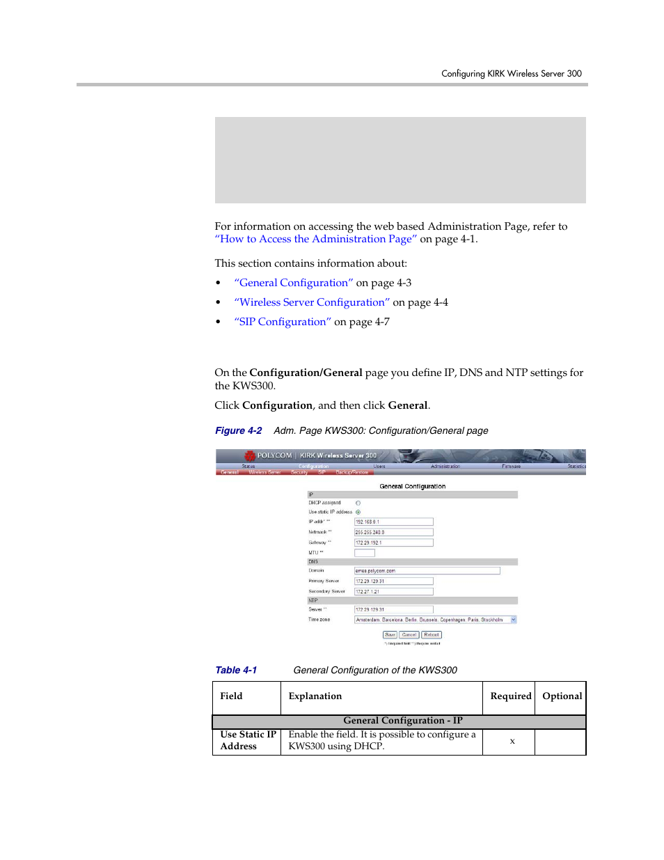 General configuration, General configuration –3 | Polycom VoiceStation 300 User Manual | Page 20 / 60