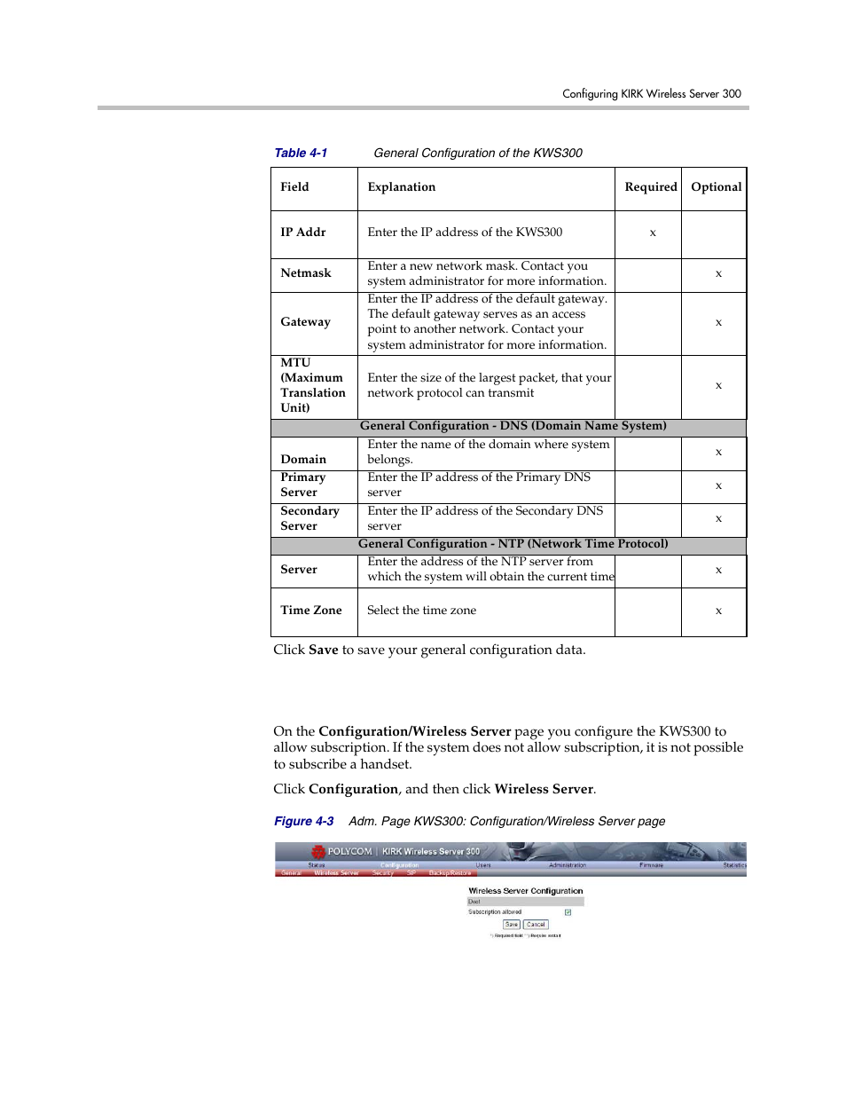 Wireless server configuration, Wireless server configuration –4 | Polycom VoiceStation 300 User Manual | Page 21 / 60