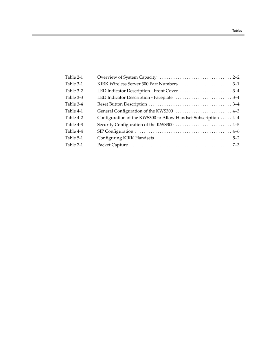 Tables | Polycom VoiceStation 300 User Manual | Page 58 / 60