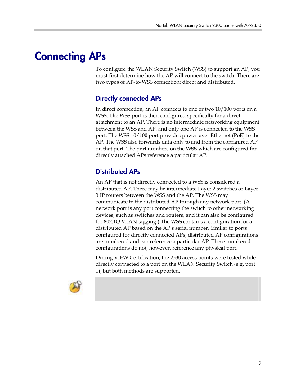 Connecting aps, Directly connected aps, Distributed aps | Polycom 2300 User Manual | Page 9 / 39