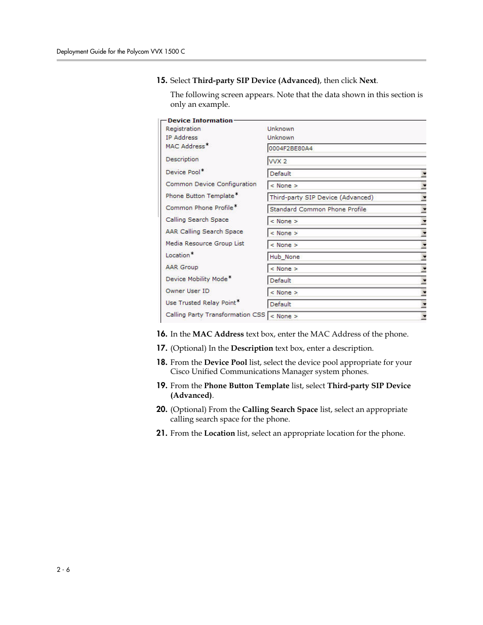 Polycom VVX 1500 C User Manual | Page 16 / 52