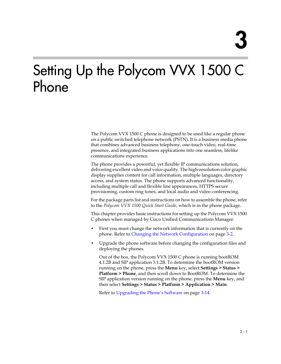 Setting up the polycom vvx 1500 c phone, 3 setting up the polycom vvx 1500 c phone –1 | Polycom VVX 1500 C User Manual | Page 21 / 52