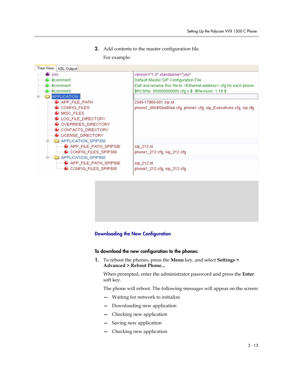 Downloading the new configuration | Polycom VVX 1500 C User Manual | Page 33 / 52