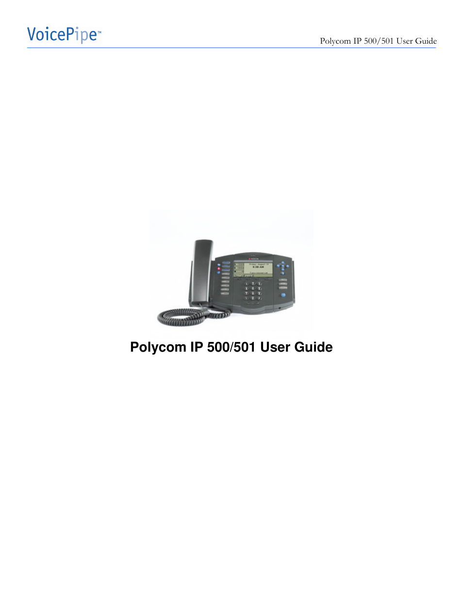 Polycom SoundPoint IP 500 User Manual | 13 pages