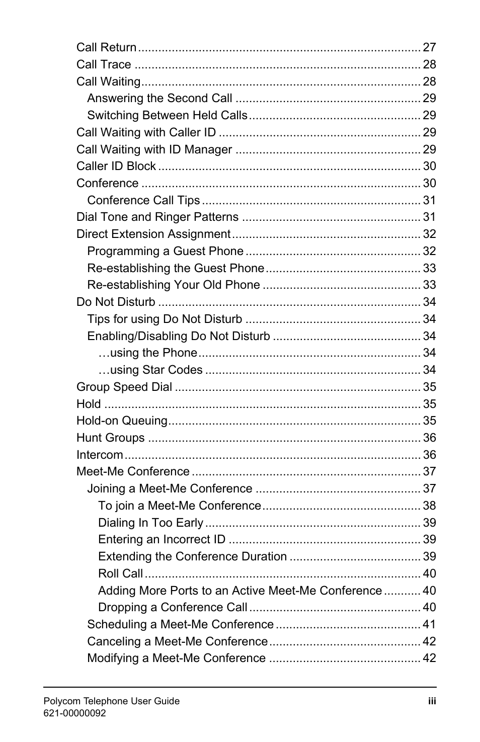 Polycom 400 User Manual | Page 4 / 132