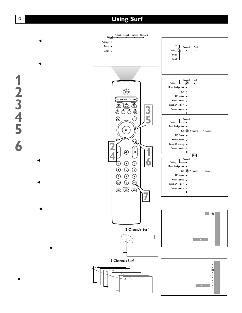 Using surf | Polycom 55PP9753 User Manual | Page 59 / 80