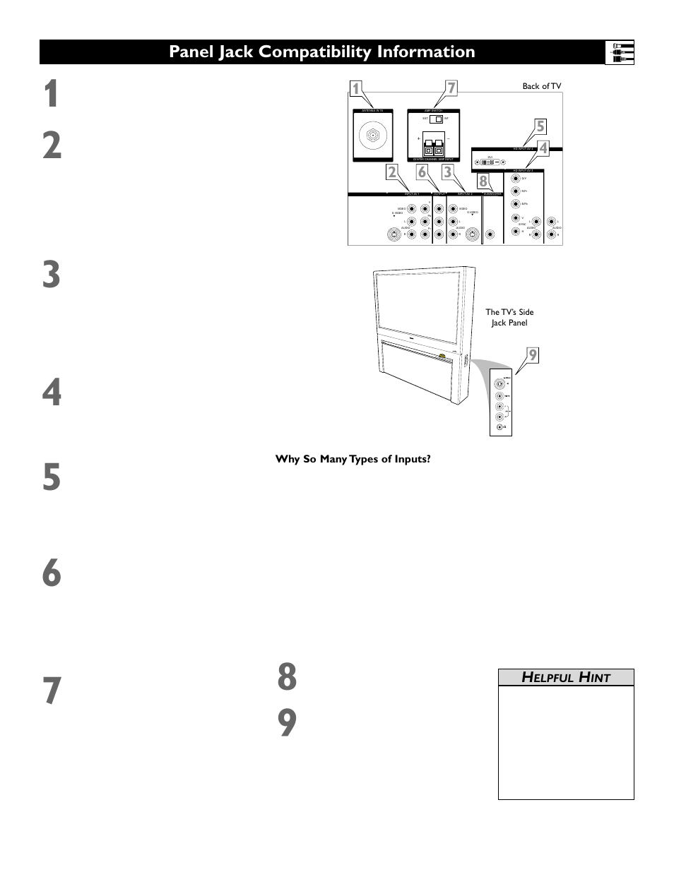 Panel jack compatibility information | Polycom 55PP9753 User Manual | Page 7 / 80