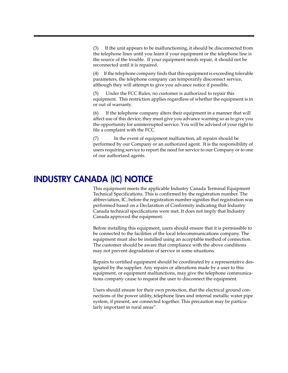 Industry canada (ic) notice | Polycom V2IU 4350 User Manual | Page 119 / 120