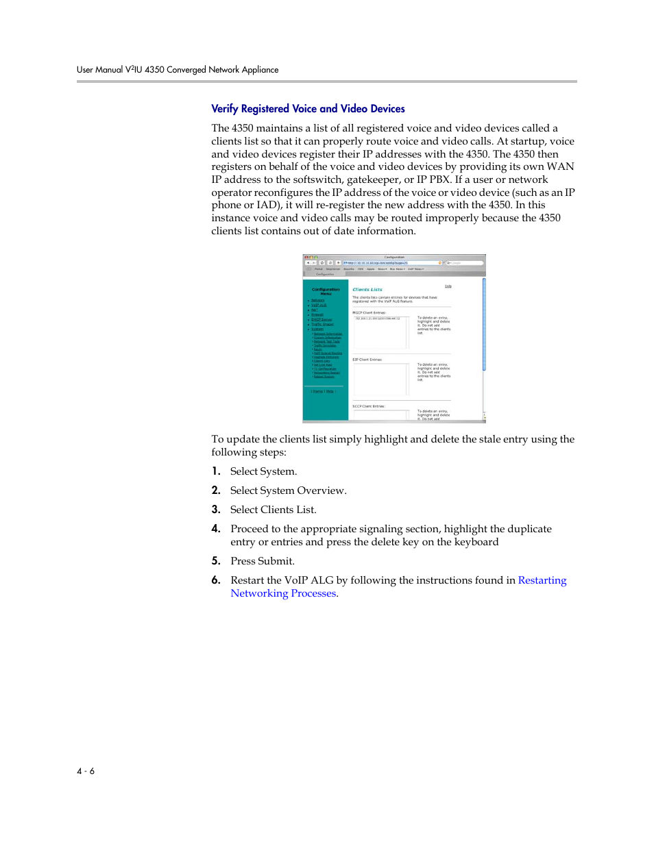 Verify registered voice and video devices, Verify registered voice and video devices –6 | Polycom V2IU 4350 User Manual | Page 98 / 120