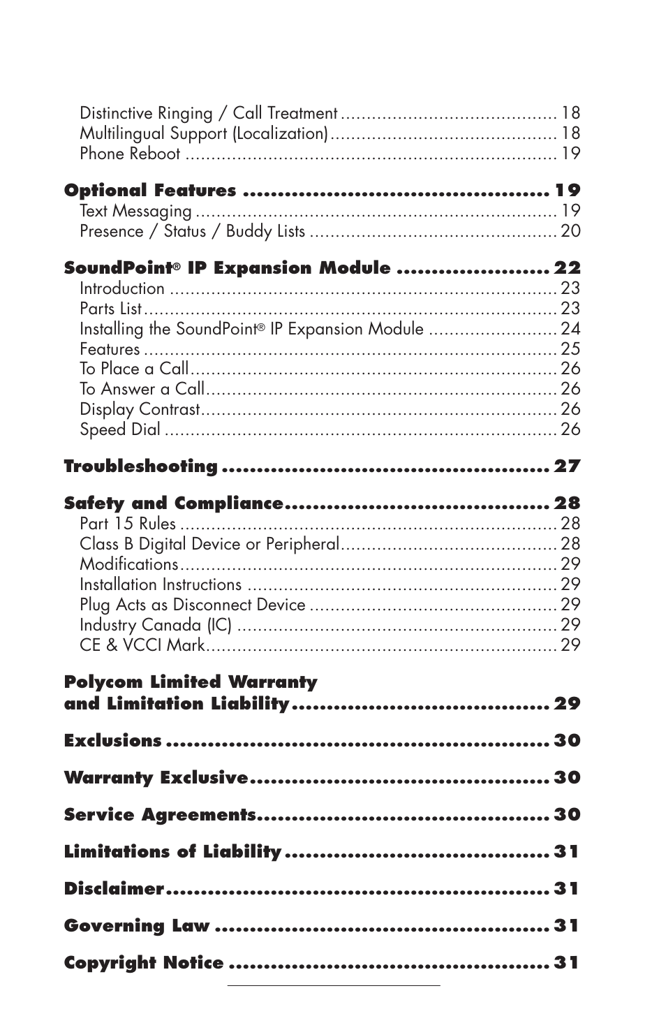 Polycom IP 600 User Manual | Page 3 / 36