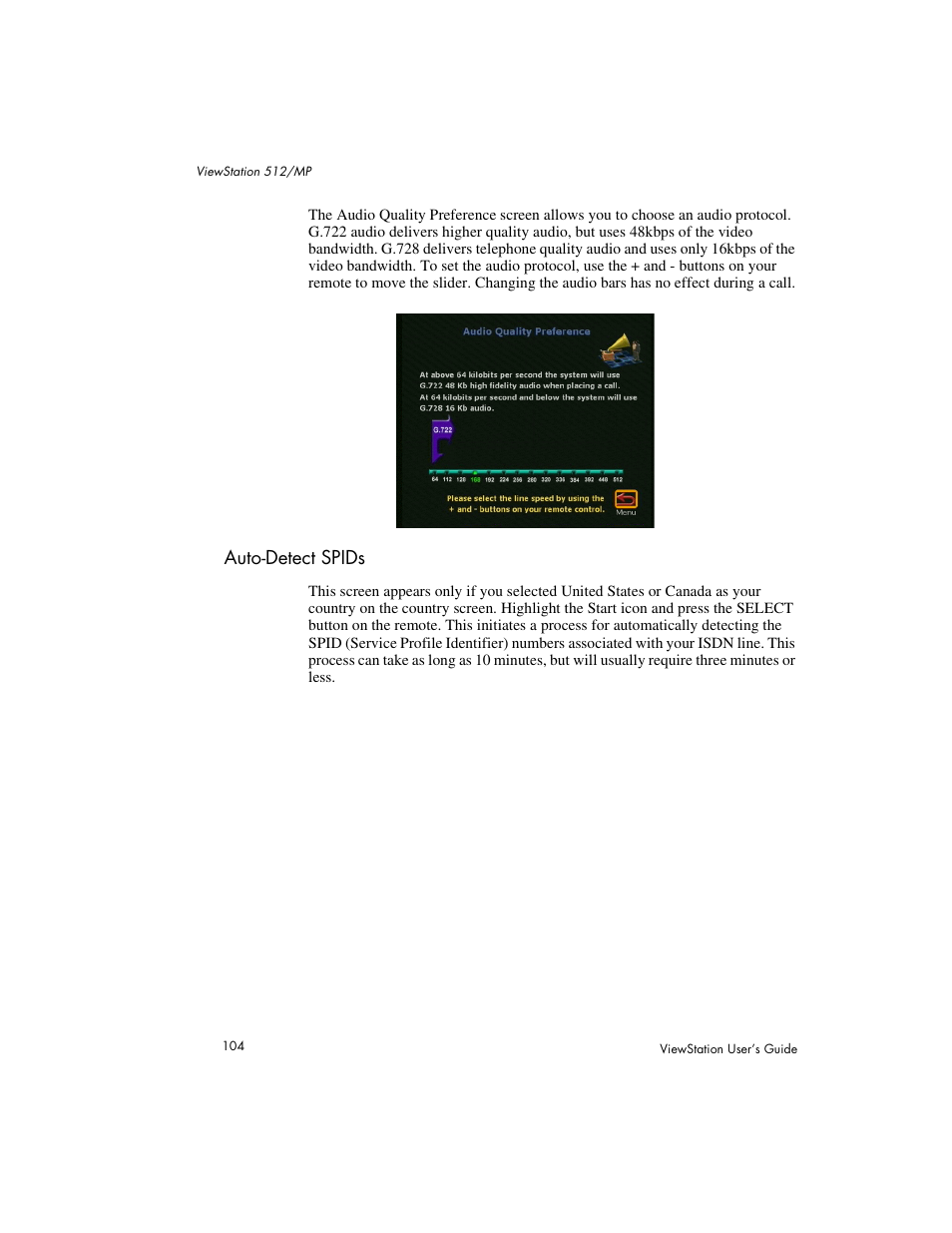 Auto-detect spids | Polycom Viewstation MP User Manual | Page 104 / 140