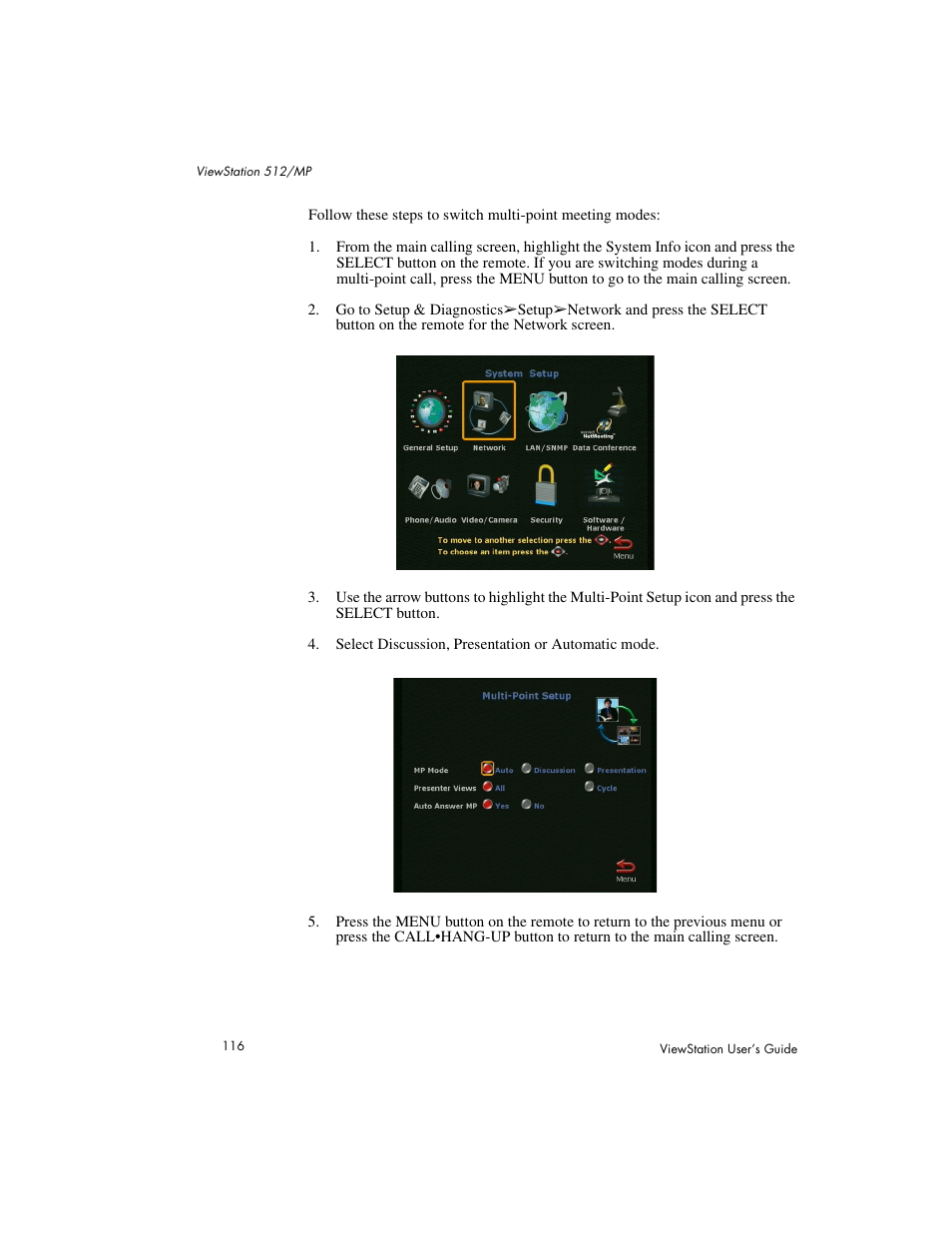 Polycom Viewstation MP User Manual | Page 116 / 140