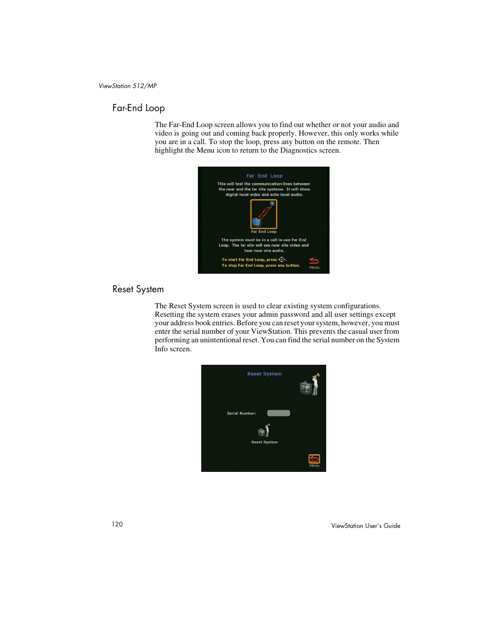 Far-end loop | Polycom Viewstation MP User Manual | Page 120 / 140