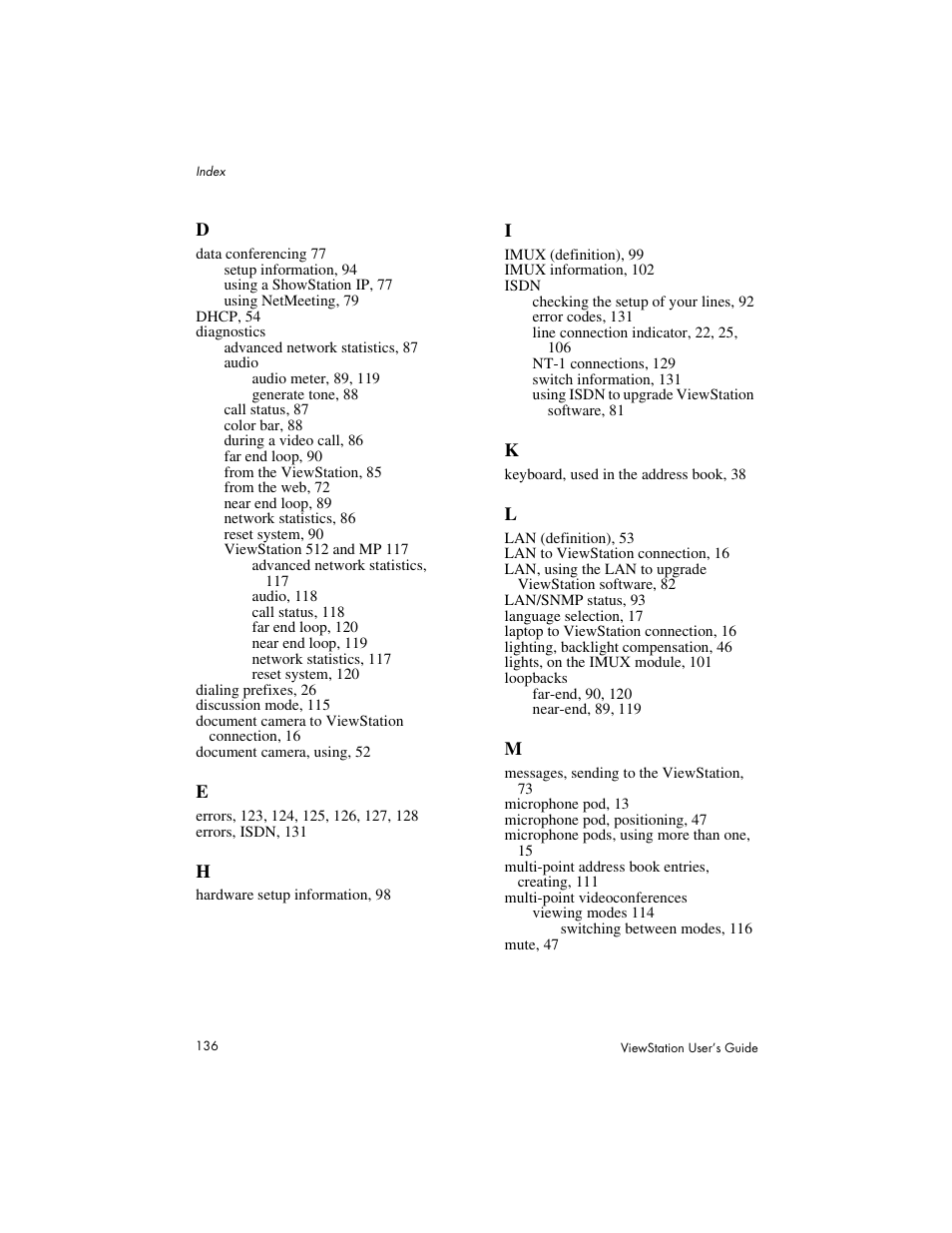 Polycom Viewstation MP User Manual | Page 136 / 140