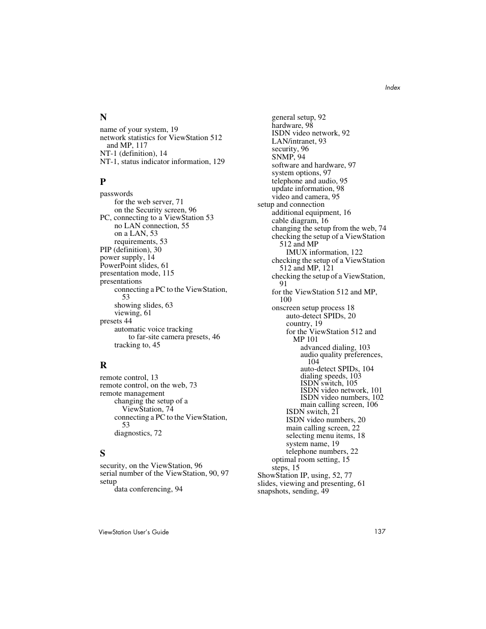 Polycom Viewstation MP User Manual | Page 137 / 140