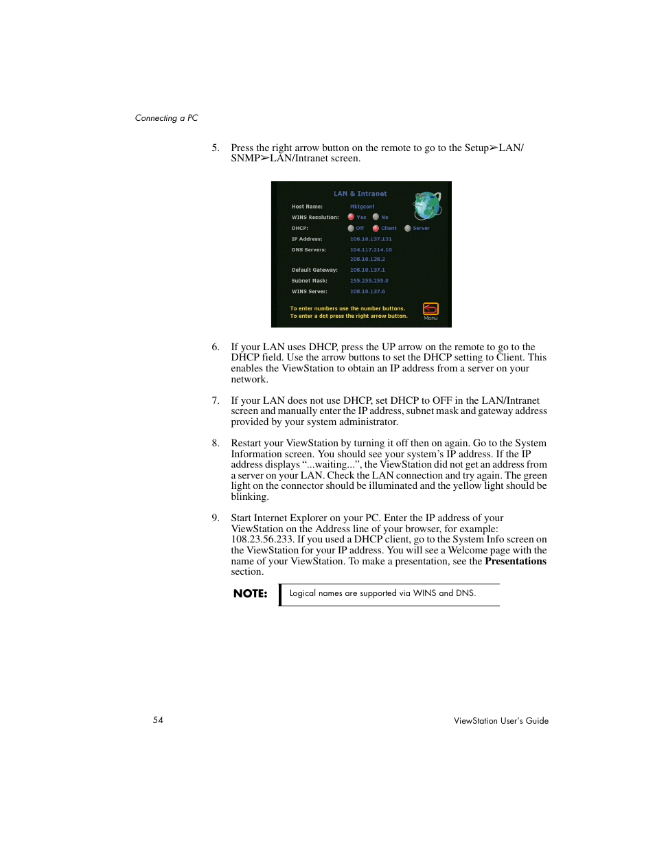 Polycom Viewstation MP User Manual | Page 54 / 140