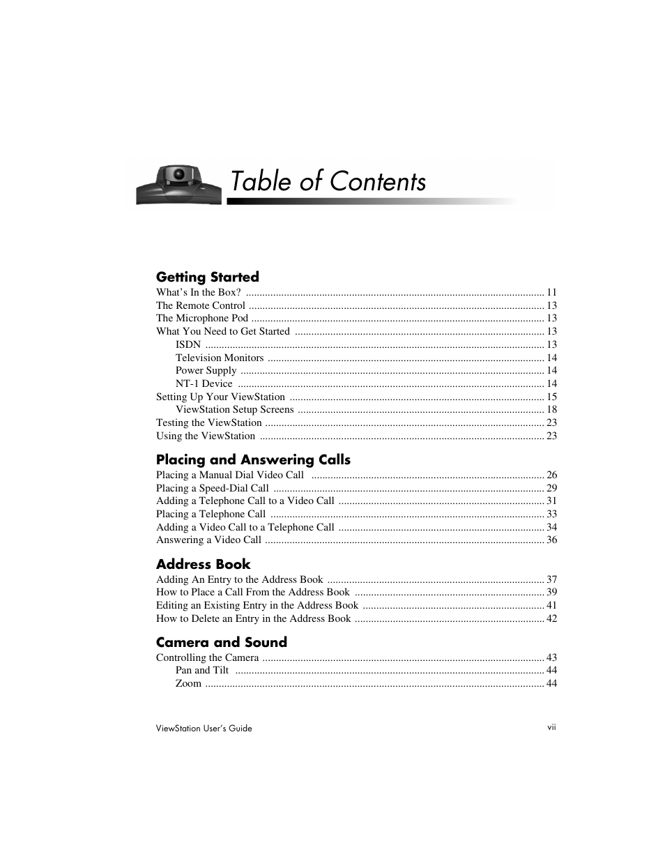 Polycom Viewstation MP User Manual | Page 7 / 140