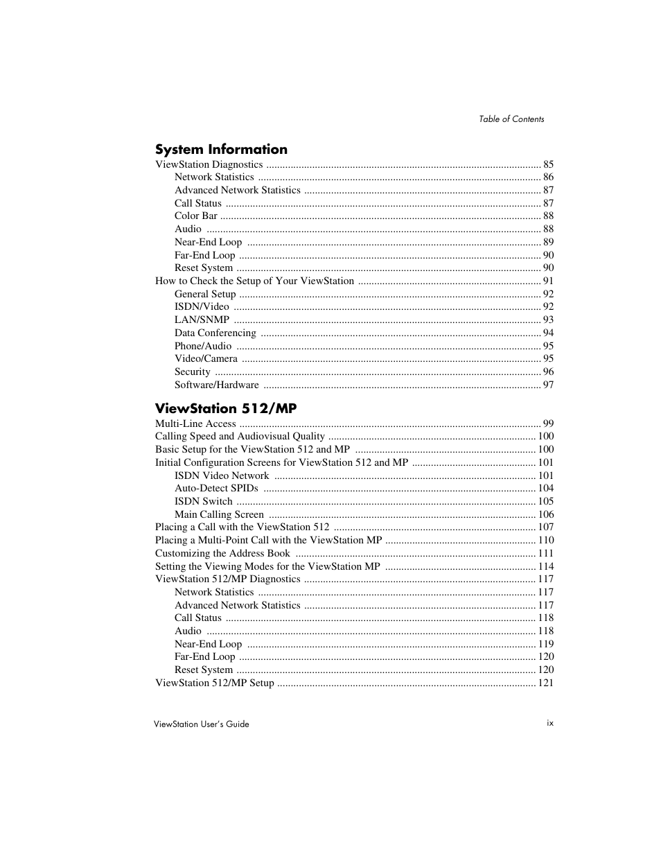 Polycom Viewstation MP User Manual | Page 9 / 140