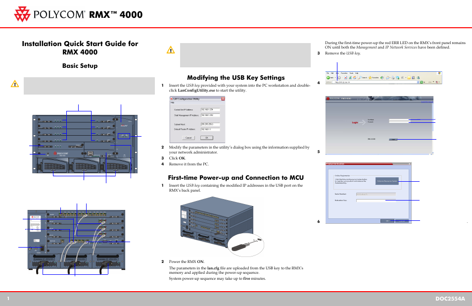 Polycom RMX DOC2554A User Manual | 2 pages