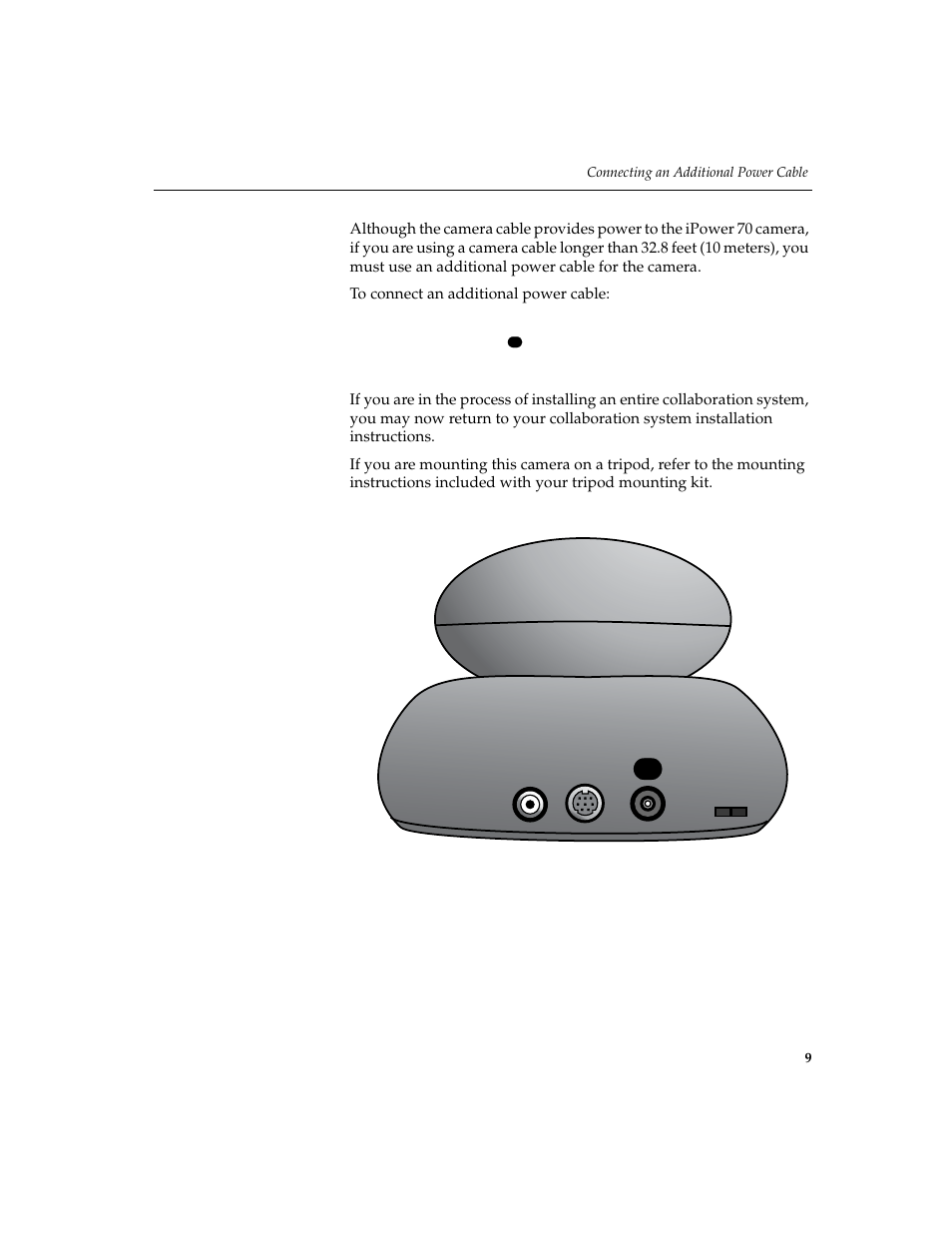 Connecting an additional power cable | Polycom IPOWER 70 User Manual | Page 9 / 10