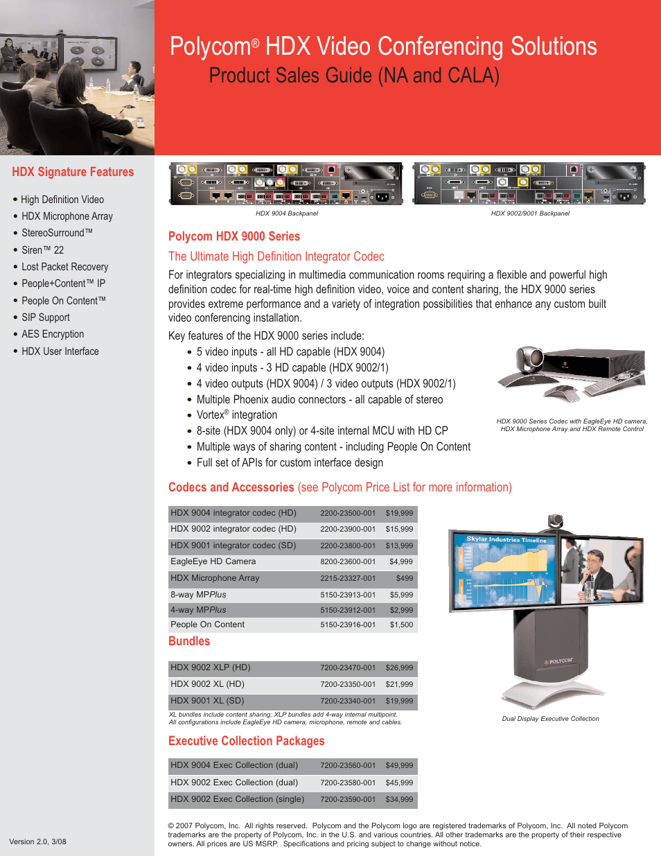 Polycom HDX 9000 User Manual | 2 pages