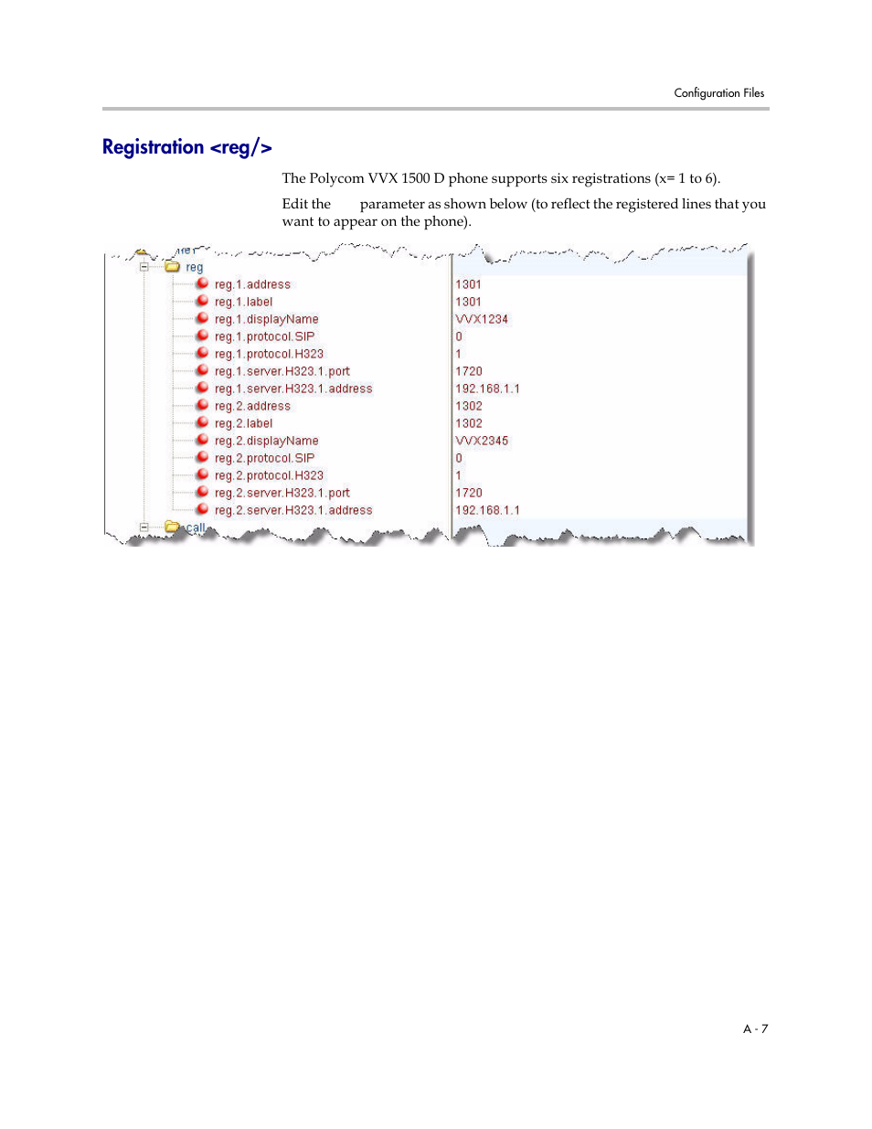 Registration <reg | Polycom VVX 1500 D User Manual | Page 37 / 42