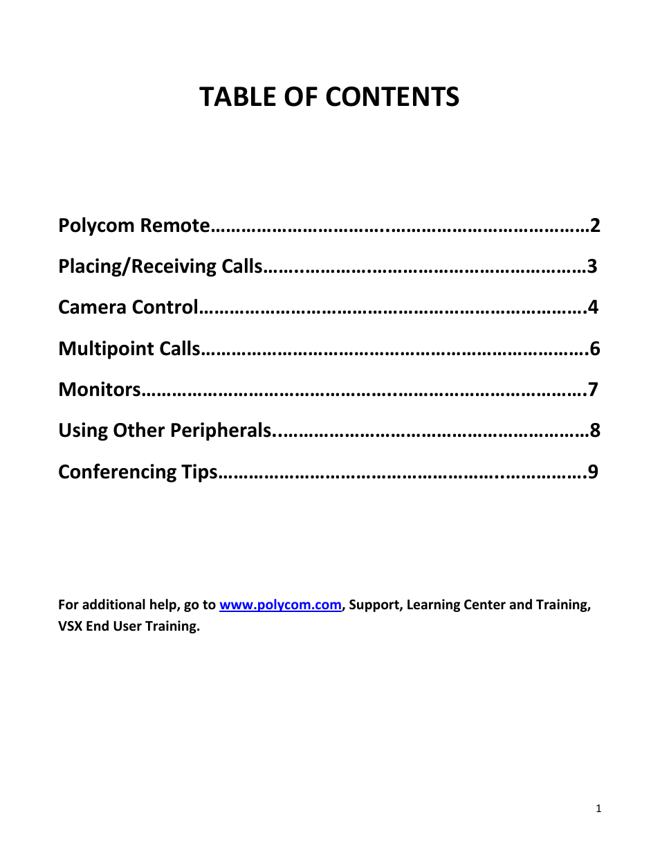 Polycom VSX7000E User Manual | Page 2 / 12