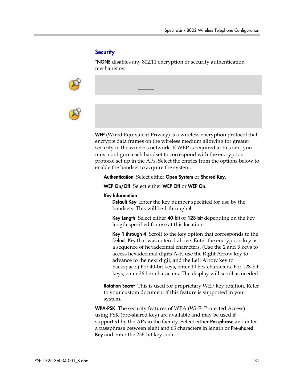 Polycom SpectraLink 1725-36034-001 User Manual | Page 31 / 99
