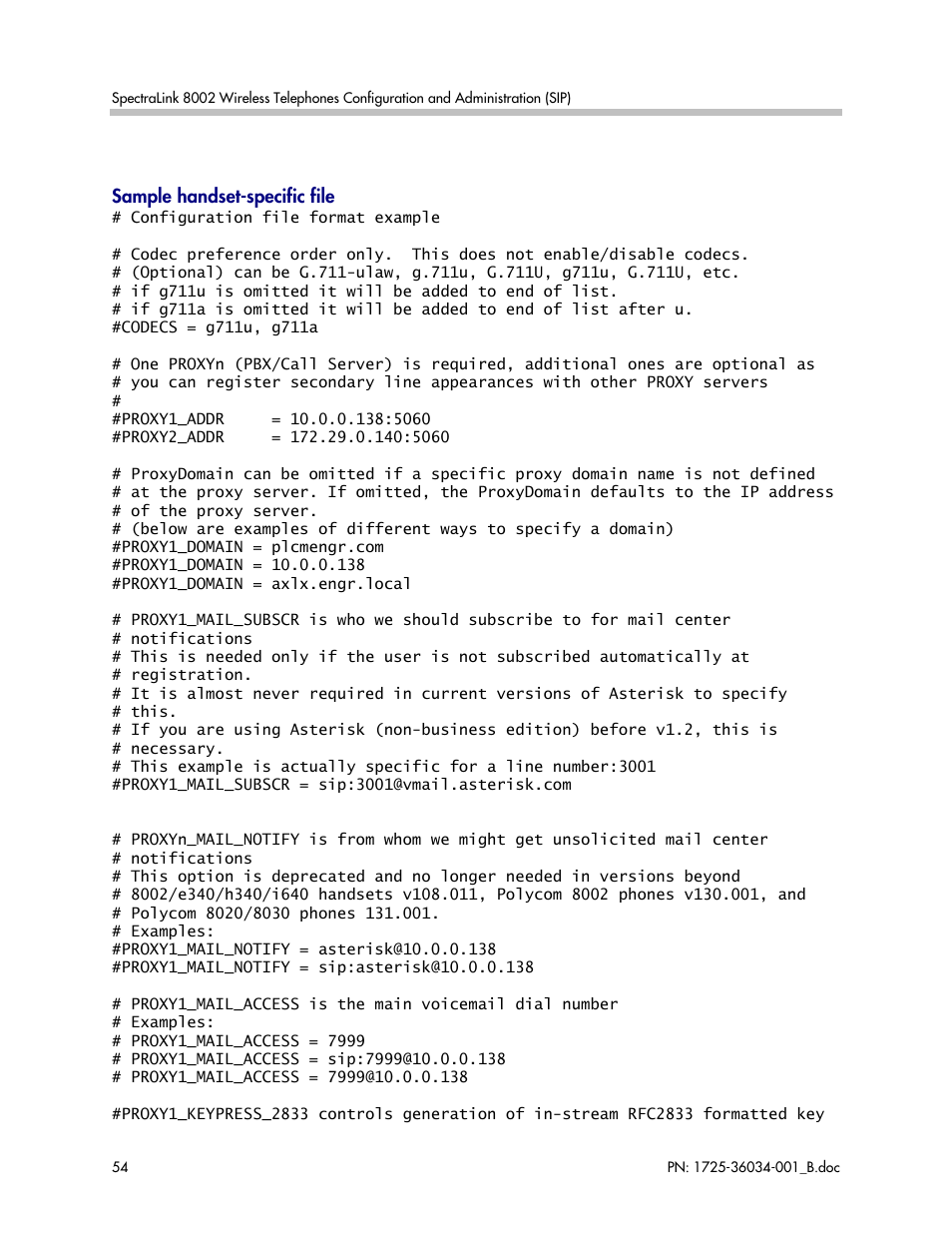 Polycom SpectraLink 1725-36034-001 User Manual | Page 54 / 99