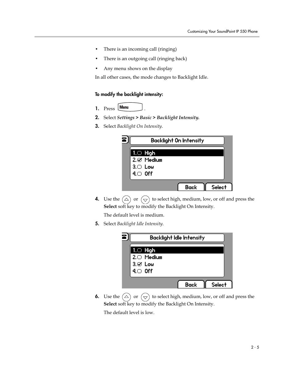 Polycom 550 User Manual | Page 25 / 90