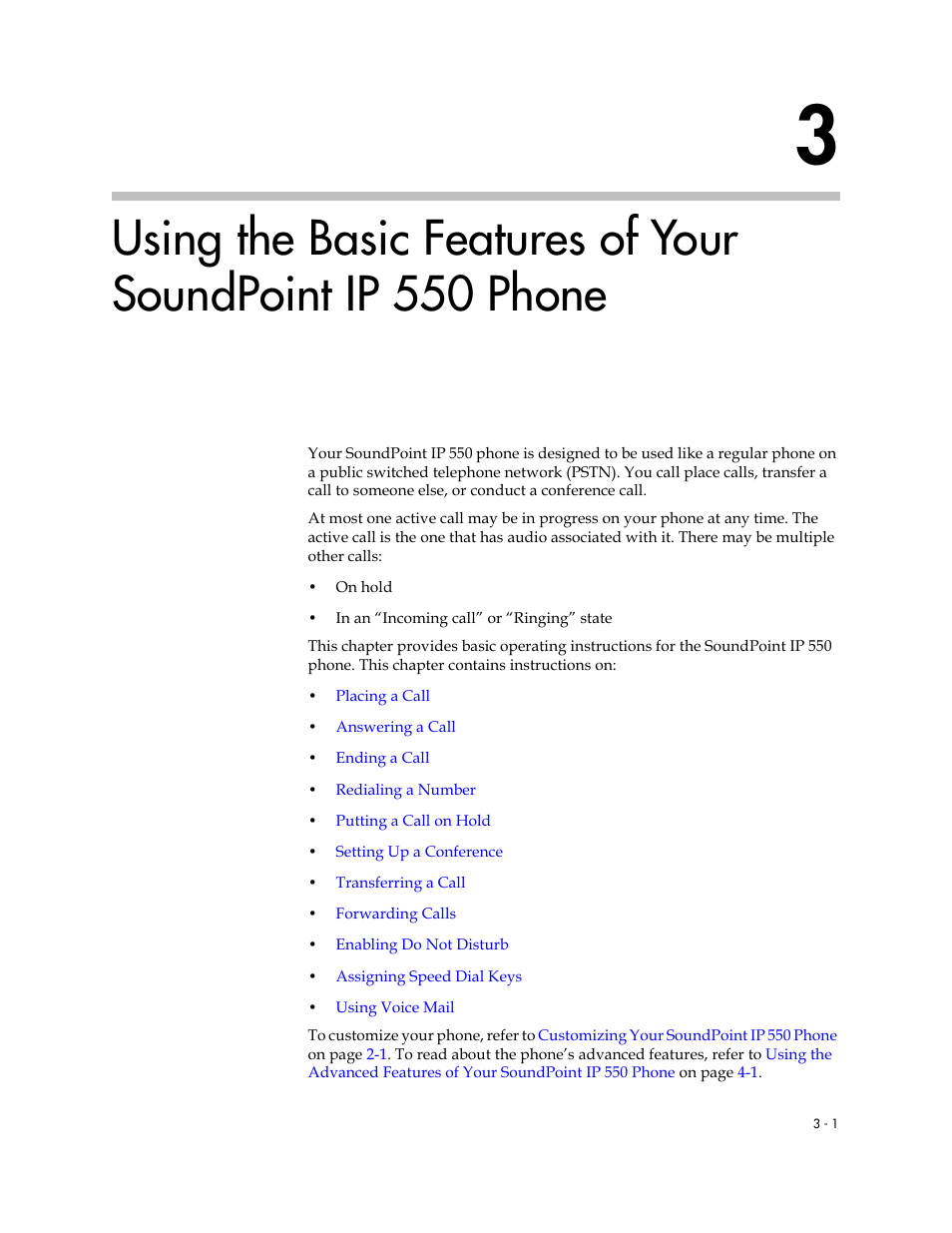 Using the basic, Features of your soundpoint ip 550 phone, Using the basic features of | Your soundpoint ip 550 phone | Polycom 550 User Manual | Page 45 / 90