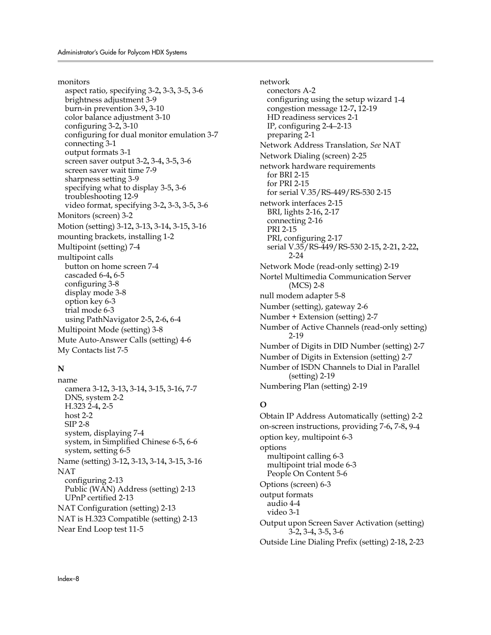 Polycom 1 User Manual | Page 188 / 194