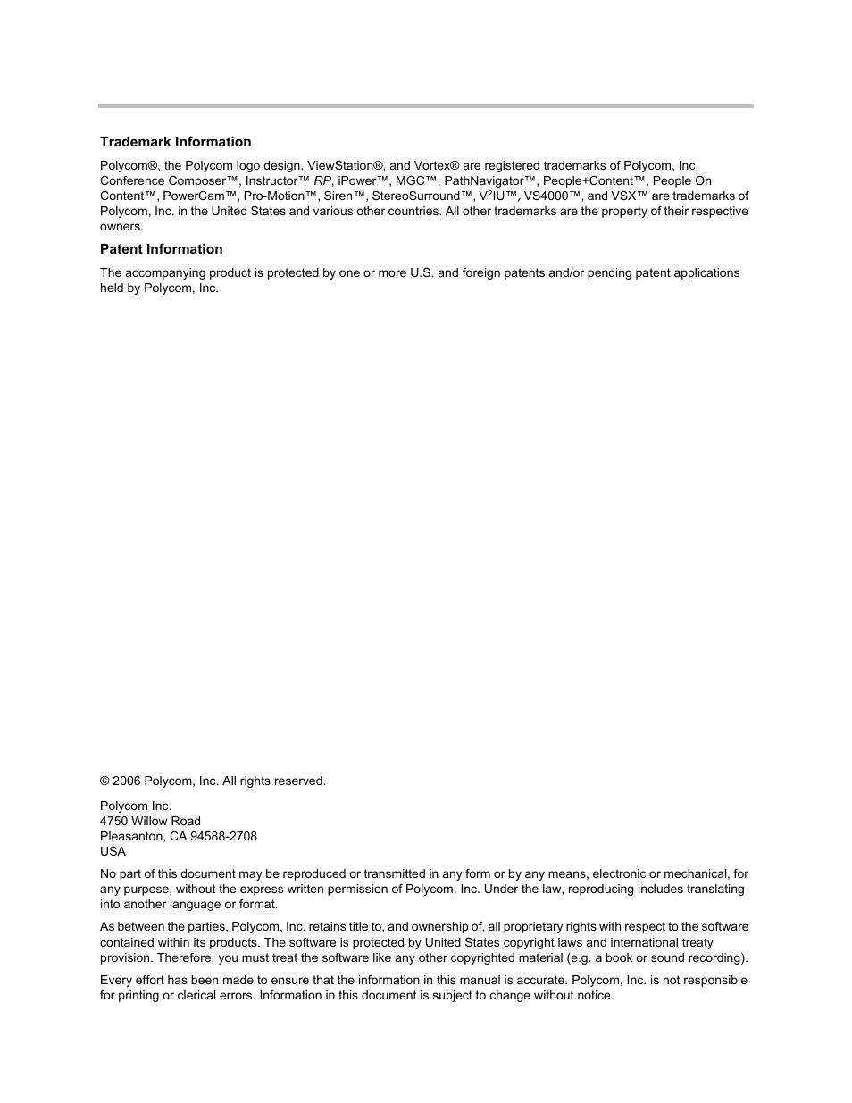 Polycom 1 User Manual | Page 2 / 194