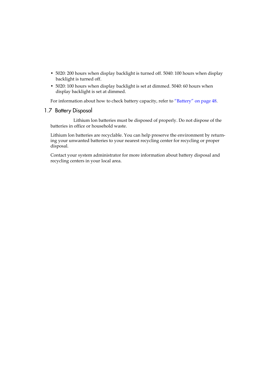 7 battery disposal | Polycom KIRK 5040 User Manual | Page 11 / 71