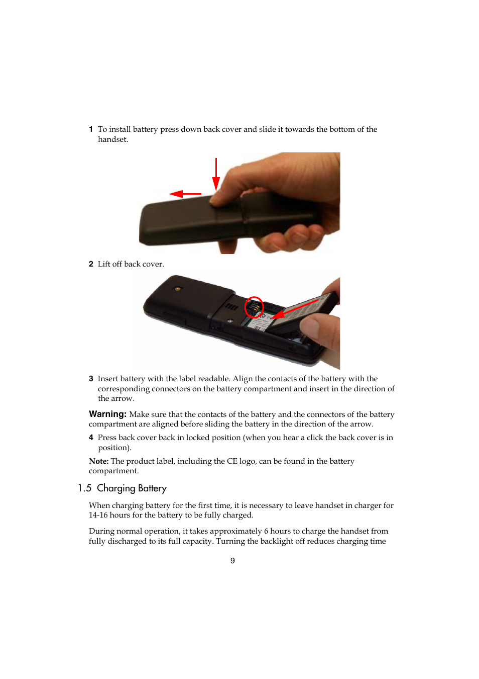 5 charging battery | Polycom KIRK 5040 User Manual | Page 9 / 71