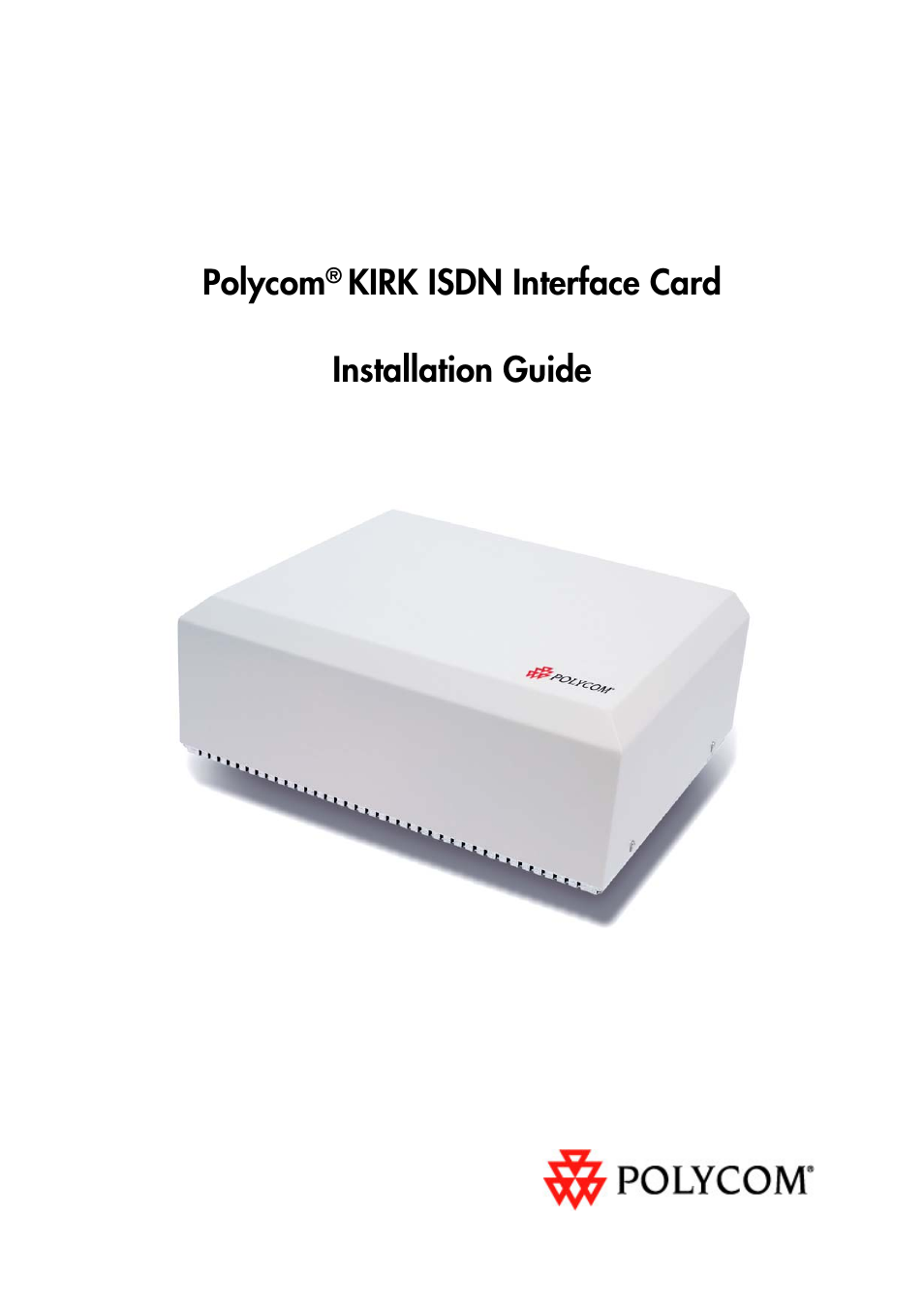 Polycom KIRK ISDN User Manual | 2 pages