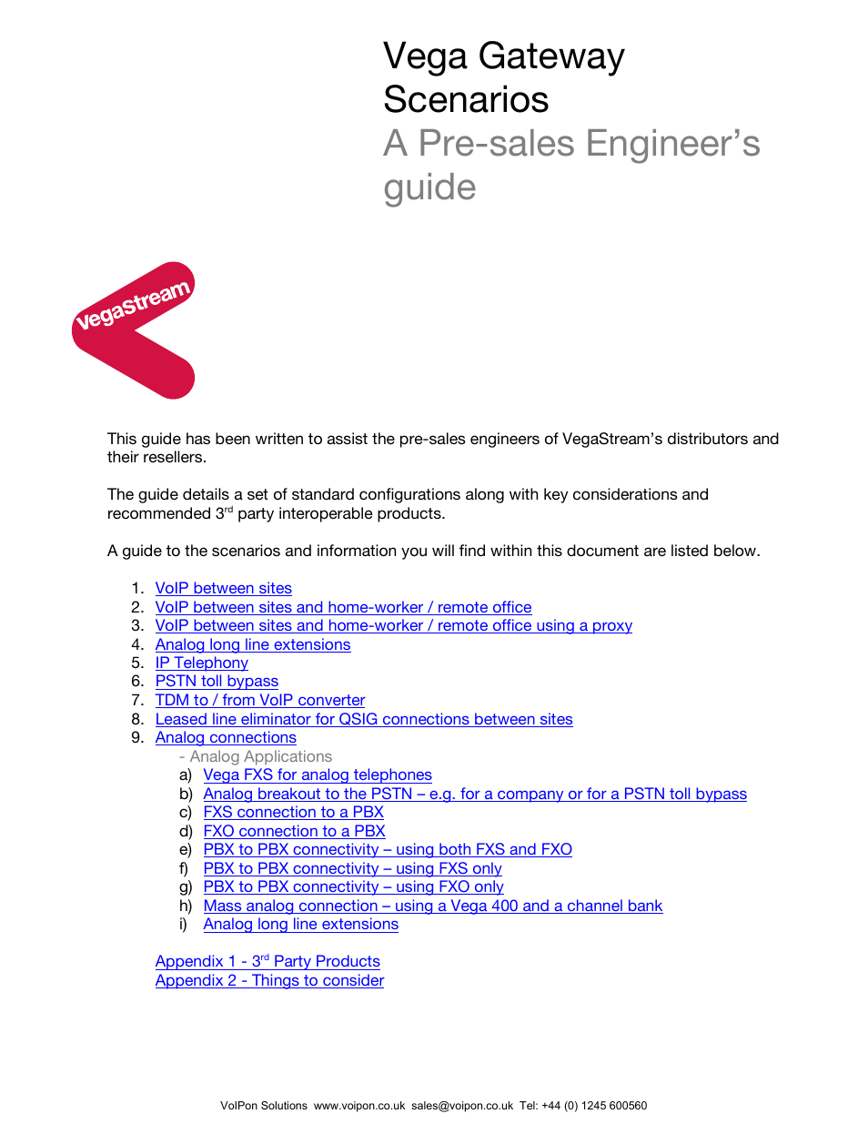 Polycom Vega Gateway User Manual | 33 pages